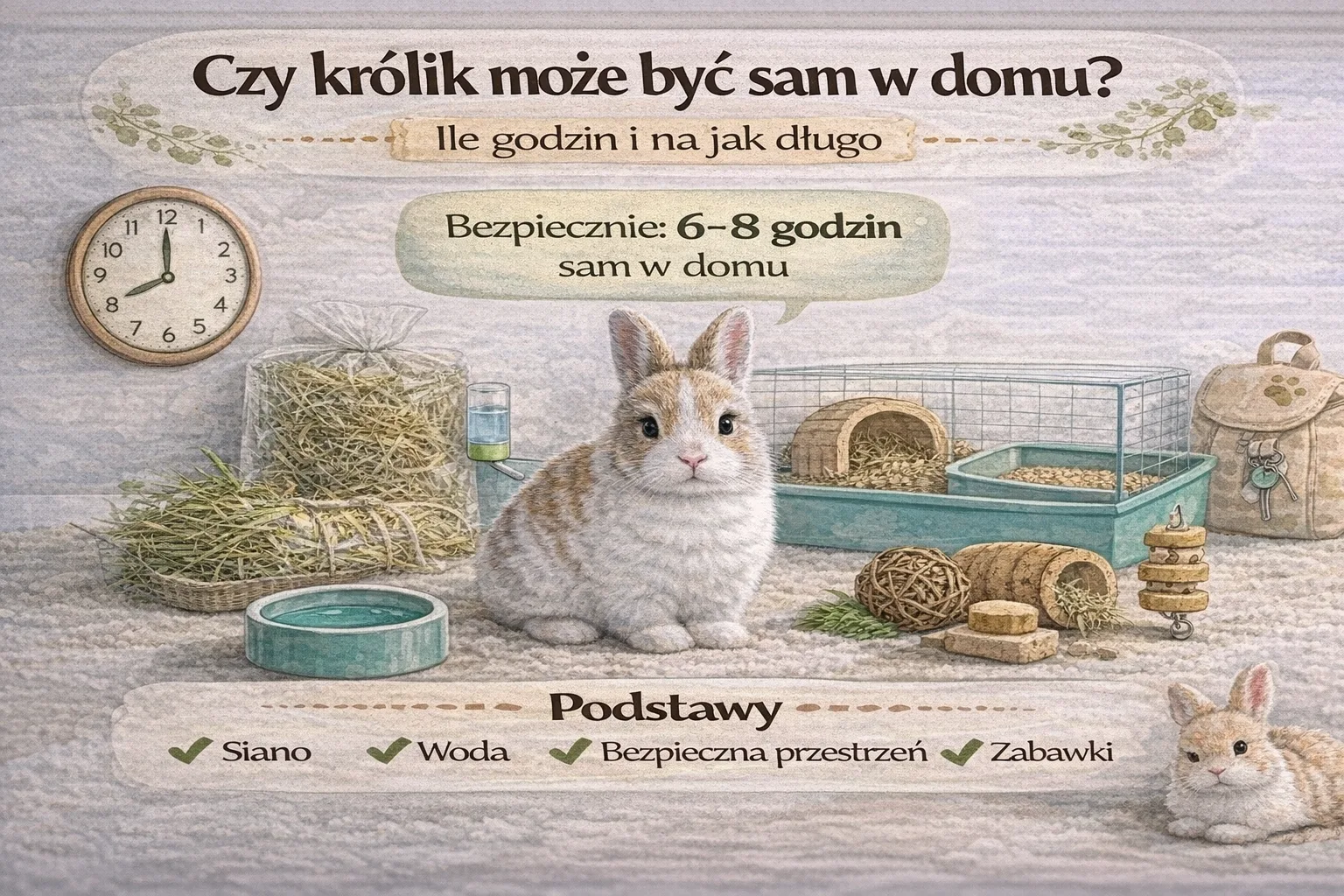 Czy królik może być sam w domu? Ile godzin i na jak długo